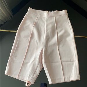 Oh Polly Trouser Biker Shorts in Pale Pink